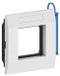 GGK cadre adaptateur M45, simple, horizontal, blanc, 1 pièce.