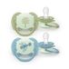 Philips Avent Pacifier ultra soft Nighttime Blue;Green 2 stuks