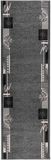 vidaXL - Tapijtloper - FLORNES - Geweven - Grijs - Bladeren - 67 x 200 cm - PP