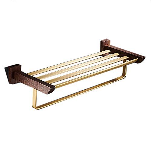Tuggui Dubbele handdoekstang badkamer handdoekhouder 304 roestvrij staal geborsteld 24 inch