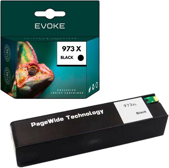 Evoke HP 973X Zwart XL Inktcartridge (L0S07AE) - 240ml, 12000 pagina's