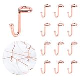 KOOBAY Kleding Hanger 36Pcs Connector Haken Stabiele Hanger Rose Goud Metalen Outfit Hangers Extender Clips Mini Trapsgewijze Hanger Haken