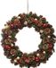 Feeric lights & Christmas Kerstkrans/deurkrans - Rood - 50 cm