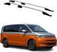 Omac Barres de toit longitudinales compatibles avec Vw T7 Multivan 2021-2026 Aluminium Gris 2 pièces