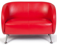 Loungebank - Kunstleer - Rood - 2-Zits