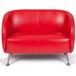 hjh OFFICE Loungebank - Kunstleer - Rood - 2-Zits