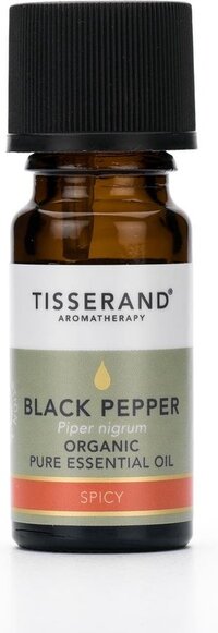 Tisserand Aromatherapy Black pepper zwarte peper organic 9 ml