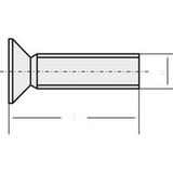 TOOLCRAFT 889799 Vis tête plate M5 12 mm T-profil DIN 965 Inox A2 1 pièce(s)
