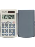 Sharp EL-243E Pocket Basisrekenmachine Grijs, Wit