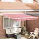 Maison Exclusive - Parasol manuel, 3 x 2,5 mètres, à rayures rouges et blanches