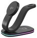 Wigento Universeel 3-in-1 draadloos laadstation voor smartphone, horloge, hoofdtelefoon, oplader