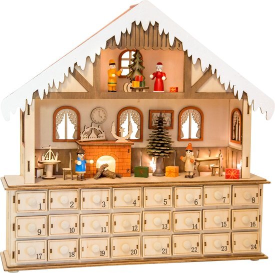 Small foot company Small Foot Adventskalender Woonkamer Hout 39 X 38 Cm