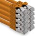 Freiwerk 0,25 m - oranje - 10 stuks CAT.7 netwerkkabel LAN Ethernet patchkabel S-FTP LSZH PIMF 10GB s RJ45 connector Cat6a