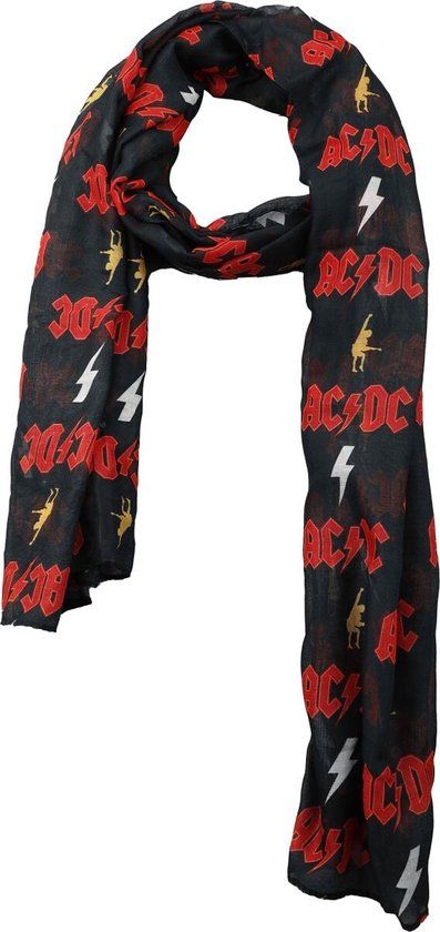 AC/DC Logo Unisex Doek - zwart/rood - Standard