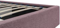 Vente-unique Bed met opbergruimte stof bordeaux 160 x 200 cm