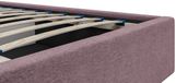 Vente-unique Bed met opbergruimte stof bordeaux 160 x 200 cm