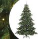 vidaXL Kunstmatige Hinged Kerstboom Groen 210 cm PVC en Staal