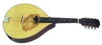 GEWA Mandola Pro Arte - platte mandola - Portugese vorm - massief sparren bovenblad - bodem/zijkanten massieve esdoorn - ingelegd houten speelplaatje - Made in Europe