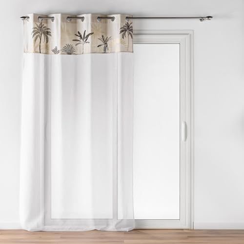 Douceur d'intérieur Gordijn met oogjes - Papaya - 140 x 240 cm