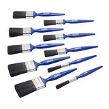 Fit For The Job No Bristle DIY-verfkwast voor een soepele afwerking set van 10 met emulsie-, glans- en matverf op muren, plafonds, meubels, hout en metaal