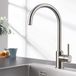 CECIPA Robinet de cuisine acier inoxydable brossé