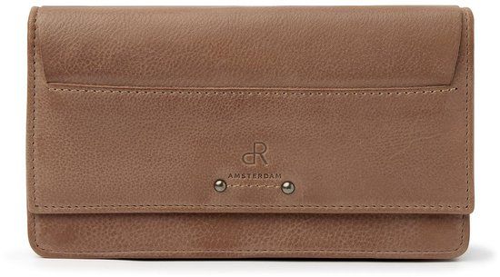 dR Amsterdam Tampa Overslagportemonnee Dames - 93190 Burro - Leer