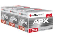 AgfaPhoto APX 100-36 Set van 3 Zwart/Wit Fotofilm