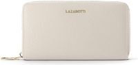 Lazarotti Leren Portemonnee Bologna Leather Zip Around Wallet With 16 Card Slots Cream White Crème