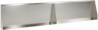 vidaXL Keermuur - 2 st - 100 x 12 x 30 cm - Roestvrij staal - zilver