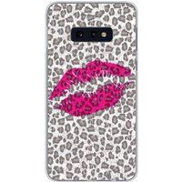 1001 coques Samsung Galaxy S10e baiser leopard bedrukt siliconen hoesje
