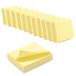 WAYTEX 1200 zelfklevende notities, herpositioneerbaar, pastelgeel, 12 blokken à 100 vellen, 5 x 4 cm, horizontale richting