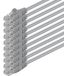 Câble Ethernet - Câble réseau Cat6 - 0,5 m - Gris - 10 pièces