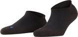 FALKE Cool Kick kort eenkleurig functioneel materiaal sneakersokken enkelsokken dames zwart - maat 35-36