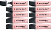 STABILO BOSS ORIGINAL Markeerstift Wildflower Zachtroze Doos 10 Stuks