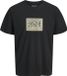 JACK&JONES JJRAIN TEE SS CREW NECK T-shirt Homme Noir Coton M