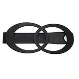 GARDINIA gordijnhouder Infinity met magnetische sluiting, gordijnhouders voor gordijnen, 13,5 x 5,5 cm, metaal, zwart