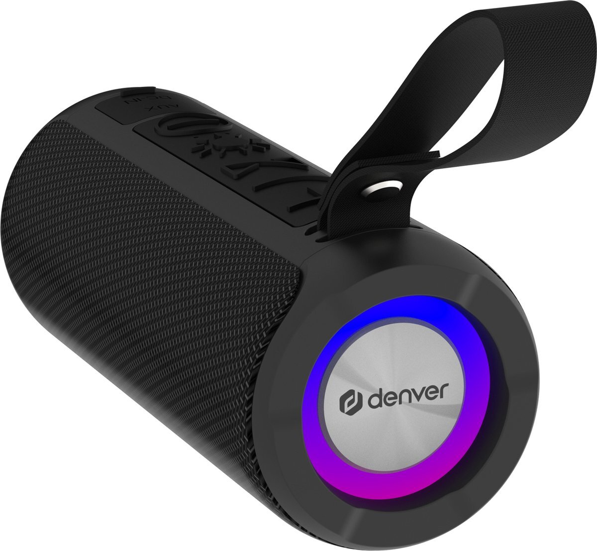Denver BTV213 Bluetooth Speaker met Lichteffecten - Muziek Box Draagbaar - Zwart zwart
