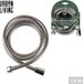 Urban Living Badkamer flexibele doucheslang - RVS metaal - Zilver - 150 cm