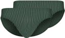 Skiny Slip Hr. Brasil Slip DP Set van 2 Olijfgroen/Wit
