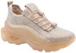 Steve Madden - Lage Sneakers - Beige - Imitatieleer - Maat 37