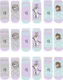 Disney Frozen Sokken - 9 Paar - Maat 31/34 - Blauw - Paars - Kinderen