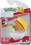 Jazwares Pokémon Clip'n'Go Poké Balls Cyndaquil & Level Ball Mini-Figuur
