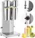 VEVOR Dubbele Kop Milkshake Roestvrij Staal 800 Ml, Melkshake-Machine 18000 T/Min, Milkshake en Drank Mixers 180 W + 180 W, Dubbele Kop Elektrische Milkshake Volledig Koperen Motor 7 Kg / 15,4 Lbs