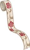A.S. Création MODERNE BLOEMEN BEHANGRAND | Zelfklevend - beige bruin rood - Only Borders 11