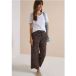 Broek Silk-Touch met wijde pijpen