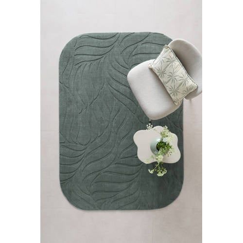 NOUS Living vloerkleed Blossom groen (230x160 cm)