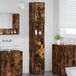 Maison Exclusive Armoire de salle de bain exclusive, en chêne fumé, dimensions : 30 x 35 x 192 cm