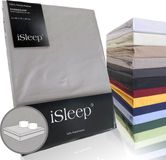 iSleep Perkal Kussenslopen (2 stuks) - 100% Perkal Katoen - 60x70 cm - Zilver