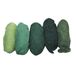 Rayher Pure scheerwol, gespikkeld, 5 kleuren, tot 20 g ass. groene tinten, 5363700