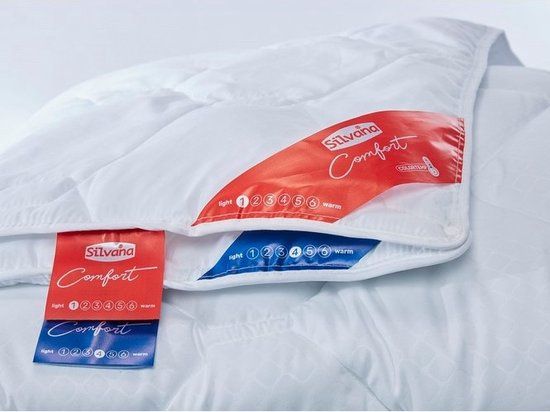 Silvana Comfort Warm Geel - Dekbed Lits-jumeaux 240x220 cm Synthetisch Wit